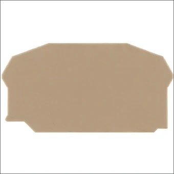 ZAP 2.5/2A BEIGE CONTA-CLIP EINDPLAAT 2.5MM 2A BEIGE