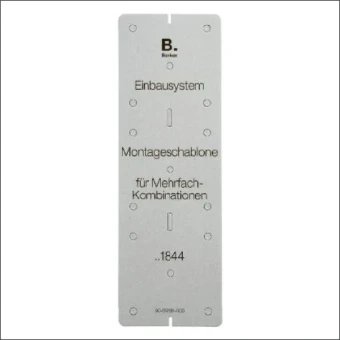 91844 BERKER MONTAGESJABLOON KARTON GRIJS