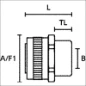 SSC40-FM-M40-SS-ML-1 HELLERMANN RVS KOPPELING MET STAR BUITEND