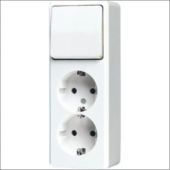 626AWW JUNG COMBINATIE WISSEL AP600 A. WIT