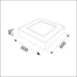  PROLUMIA PRO-CEILING 596X596X48MM OPBOU