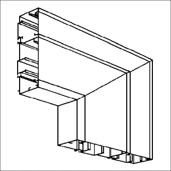 ALDUCT 30186 NIEDAX HOEK VERT 90 NEER AW160X70 2