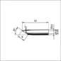 E832GDLF/SB ERSA SOLD STIFT LF 14MM ROND 35GR