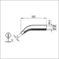 E832RD/SB ERSA SOLD STIFT 5MM PLAT GEBOGEN