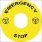 ZBY8330 SCHNEIDER ETIKET 90MM GE EMERGENCY STOP