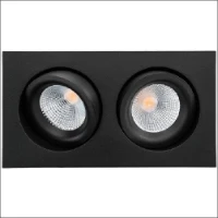 SGLIGHTING, Junistar Lux Square zwart 2xLED 270