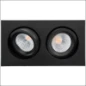 902596 SGLIGHTING JUNISTAR LUX SQUARE ZWART 2X8W