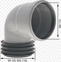 Airfit PP coude à emboiter 90° MF 110 x 110 mm