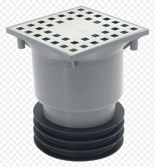 Airfit PP sterfput-siphon de sol 120 x 120 mm - sortie verticale 110 mm - hauteur réglable
