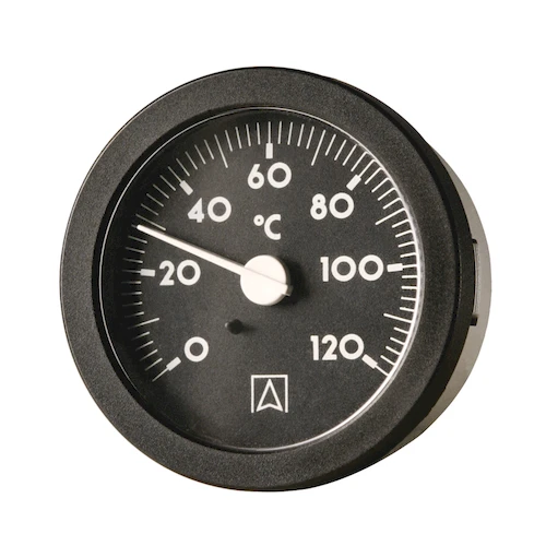 THERMOMETER EURO INDEX T110 52MM 0/120g inbouw - met capillair 1500mm