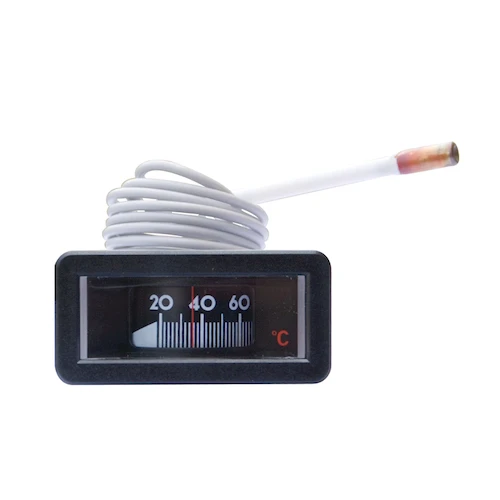 Euro-Index T150 thermometer 0-120° 64 mm - met capillair 1500mm