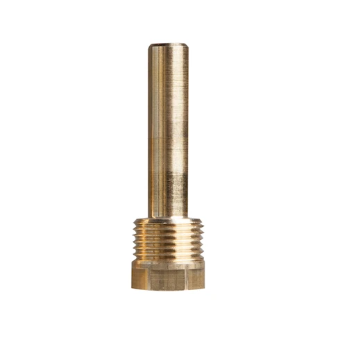 Euro-Index dompelhuls 1/2M x 65 mm - messing - voor thermometer