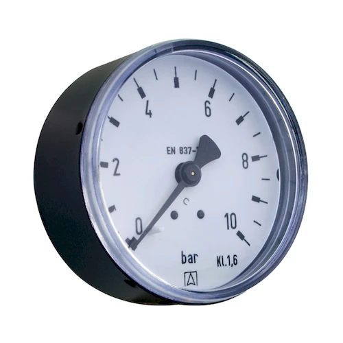 Euro-Index manomètre axial 63 mm x 1/4 - 0/10 bar - pour réducteur de pression