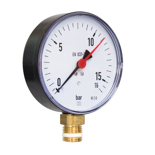 Euro-Index manomètre radial 100 mm x 1/2 - 0/4 bar