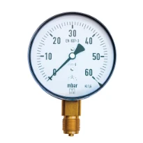 Euro-Index manomètre gaz KP100 100MM X 1/2 0/60 mbar radial