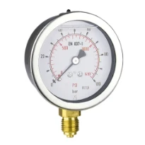 Euro-Index manomètre 63MM X 1/4 0/16 bar radial - avec glycrine
