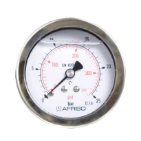 Euro-Index manomètre 63MM X 1/4 0/16 bar axial - avec glycérine