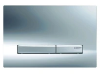 PLAQUE DE COMMANDE GEBERIT SIGMA 50 24,6 - 1,3 o 16,4 ! cm chromé synthetique pour rinçage à 2 volumes