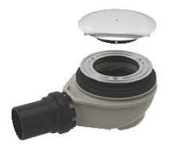 Geberit Uniflex siphon de douche9 0 mm - chromé - incl set de finition - garde d'eau 50 mm