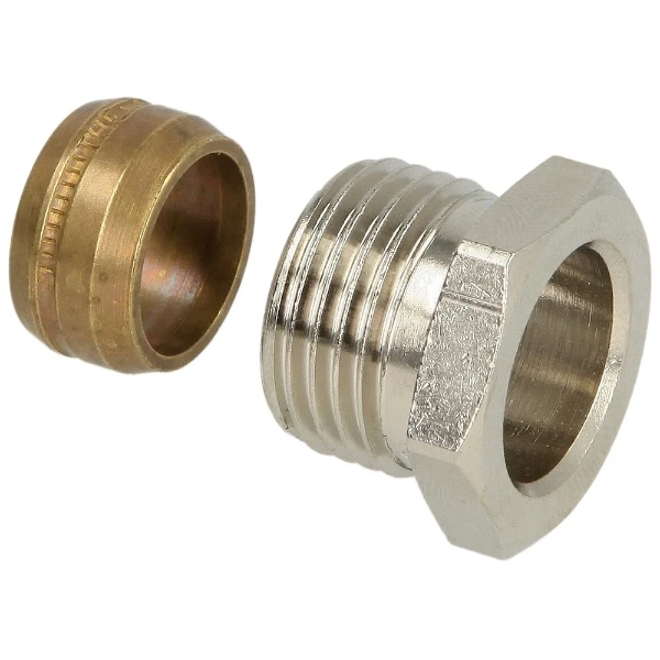 Heimeier raccord bicône 1/2 x 15 mm - pour tube cuivre