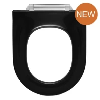 Pressalit Solid Pro siège des toilettes sans couvercle - noir antibacterieel - softclose
