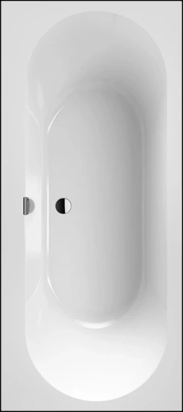 Villeroy & Boch Oberon 2.0 bad quaryl 1700 x 750 mm - wit - met poten