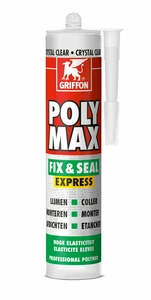 Griffon Poly Max Crystal MS-polymère kit 310 ml - transparent