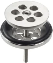 Clou Mini Wash Me 5/4 CM crépine inox brossé et bouchon en silicone
