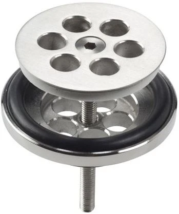 Clou Mini Wash Me 5/4 CM crépine inox brossé et bouchon en silicone