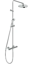 Duravit B1 colonne de douche chromé thermostatique - Douche de tête - douchette - flexible