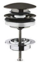 Grohe vidage avec push-open couvercle brushed hard graphite