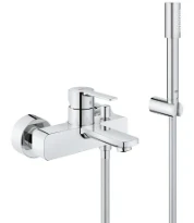Grohe Lineare New mitigeur bain 1/2 chromé montage mural-avec garniture de douche