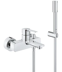 Grohe Lineare New mitigeur bain 1/2 chromé montage mural-avec garniture de douche