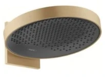 Hansgrohe douche de tête 360 MM Powderrain bronze brossé 1 jet écosmart avec bras de douche