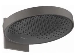 Hansgrohe Rainfinity douche de tête 360 MM Powderrain noir brossé 1 jet écosmart avec bras de douche