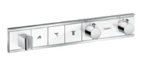 SET DE FINITION HANSGROHE RAINSELECT blanc/chromé pour 3 systèmes