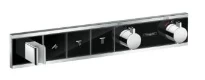 SET DE FINITION HANSGROHE RAINSELECT noir/chromé pour 3 systèmes