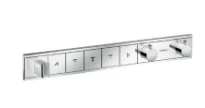 SET DE FINITION HANSGROHE RAINSELECT chromé pour 5 systèmes