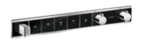 SET DE FINITION HANSGROHE RAINSELECT noir/chromé pour 5 systèmes