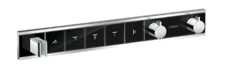 SET DE FINITION HANSGROHE RAINSELECT noir/chromé pour 5 systèmes