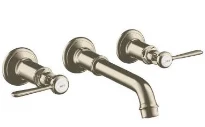 MELANGEUR DE LAVABO 3-TROUS AXOR MONTREUX nickel brossé mural