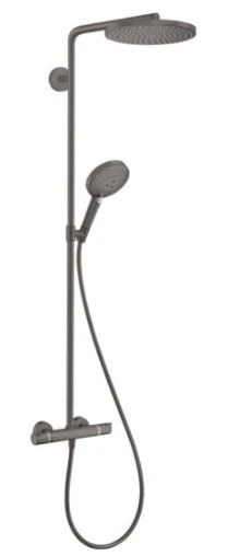 Hansgrohe Raindance Select S 240 1jet Showerpipe robinet thermostatique set de douche Powderrain - noir chromé brossé