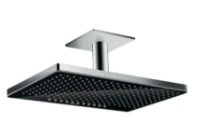 POMME DE DOUCHE DE PLUIE HANSGROHE RAINMAKER noir/chromé 2 jet