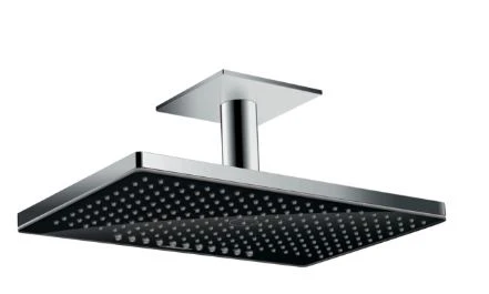 POMME DE DOUCHE DE PLUIE HANSGROHE RAINMAKER noir/chromé 2 jet
