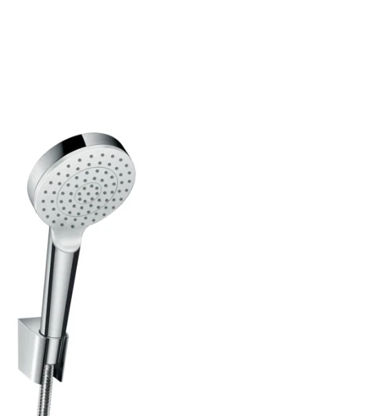 Hansgrohe Crometta 1jet set douchette -  blanc/chromé - avec flexible 1/2 x 1250 mm