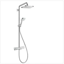 Hansgrohe Showerpipe colonne de douche Showerpipe Croma e chromé thermostat-douche de tête 280mm-douchette