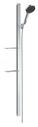 SET DE DOUCHE HANSGROHE RAINFINITY chromé Powderrain 3 jet avec barre de douche 150 cm et porte-savon