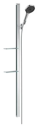 Hansgrohe Rainfinity set de douche Powderrain chromé 3 jets écosmart avec barre de douche 150 cm et porte-savon
