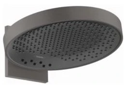 Hansgrohe Rainfinity douche de tête 360 MM mural noir brossé 3 jets avec bras de douche