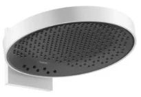 POMME DE DOUCHE HANSGROHE RAINFINITY 360 MM mat blanc mural 3 jet avec raccord mural